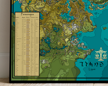 Cargar imagen en el visor de la galería, Mapa Genshin Impact
