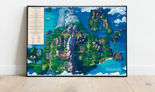 Cargar imagen en el visor de la galería, Mapa Pokémon, región de Sinnoh