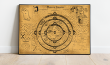 Cargar imagen en el visor de la galería, Mapa Attack on Titan capítulos 1-90 Color Marrón Ocre
