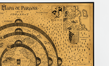 Cargar imagen en el visor de la galería, Mapa Attack on Titan capítulos 1-90 Color Marrón Ocre
