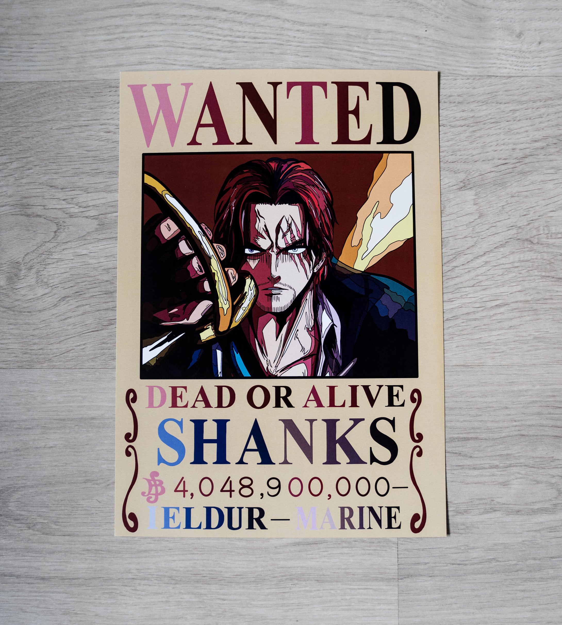 Cartel Wanted Shanks - One Piece