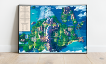 Load image into Gallery viewer, Mapa Pokémon, región de Sinnoh
